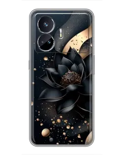 Чехол для Realme GT5 с картинкой «Черный лотос» Чехол для Realme GT5 с картинкой «Черный лотос»