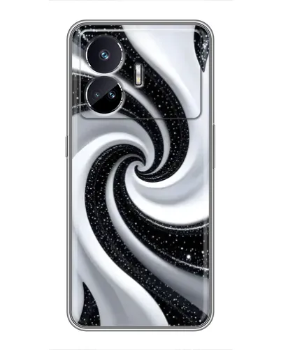 Чохол для Realme GT5 з картинкою «Чорно-біла спіраль» Чохол для Realme GT5 з картинкою «Чорно-біла спіраль»