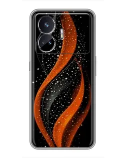 Чехол для Realme GT5 с картинкой «Огненная звездная волна» Чехол для Realme GT5 с картинкой «Огненная звездная волна»