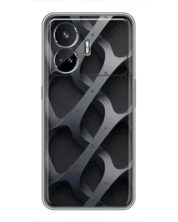 Чехол для Realme GT5 с картинкой «Объемное серое плетение» Чехол для Realme GT5 с картинкой «Объемное серое плетение»