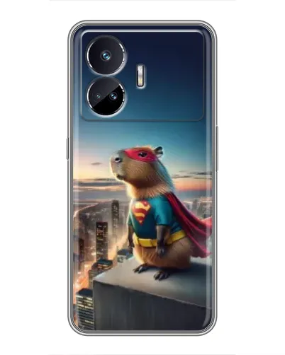 Чехол для Realme GT5 с картинкой «Капи-мен супергерой» Чехол для Realme GT5 с картинкой «Капи-мен супергерой»