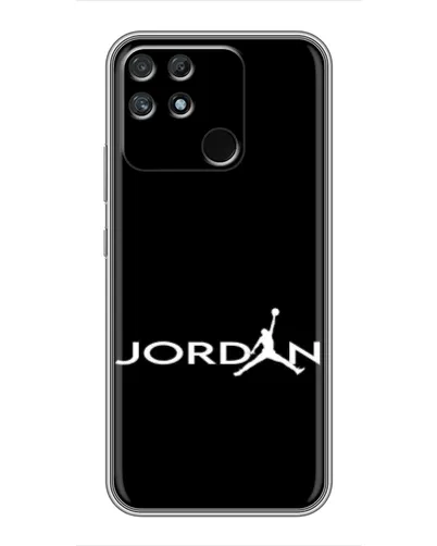 Чехол для Realme NARZO 30A с картинкой «Jordan White Logo»