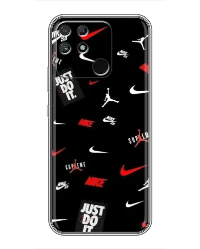 Чехол для Realme NARZO 30A с картинкой «Nike Mix Pattern»