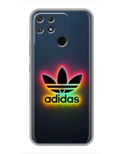 Чехол для Realme NARZO 30A с картинкой «Неоновый Adidas»