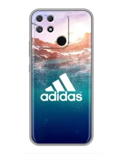 Чехол для Realme NARZO 30A с картинкой «Океанская глубина адидас»
