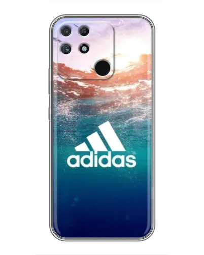 Чехол для Realme NARZO 30A с картинкой «Океанская глубина адидас»