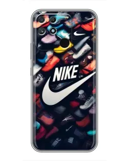 Чехол для Realme NARZO 30A с картинкой «Коллекция кроссовок Nike» Чехол для Realme NARZO 30A с картинкой «Коллекция кроссовок Nike»