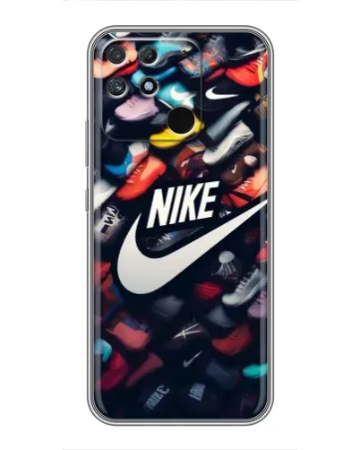Чехол для Realme NARZO 30A с картинкой «Коллекция кроссовок Nike» Чехол для Realme NARZO 30A с картинкой «Коллекция кроссовок Nike»