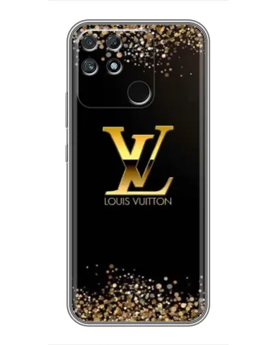 Чехол для Realme NARZO 30A с картинкой «LV — золотые искры»
