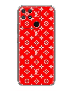 Чехол для Realme NARZO 30A с картинкой «Яркий паттерн LV»