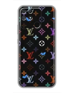 Чехол для Realme NARZO 30A с картинкой «Цветная монограмма LV»