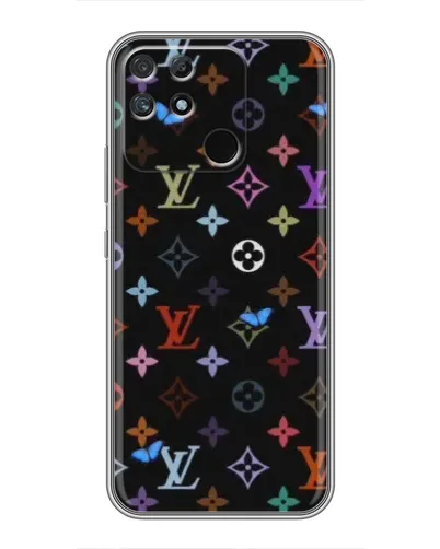Чехол для Realme NARZO 30A с картинкой «Цветная монограмма LV»