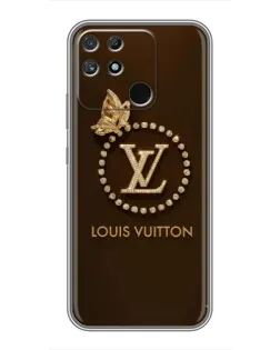Чехол для Realme NARZO 30A с картинкой «LV — золотая печать»