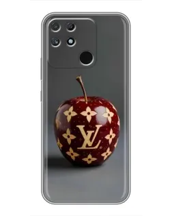 Чехол для Realme NARZO 30A с картинкой «Красное яблоко LV»