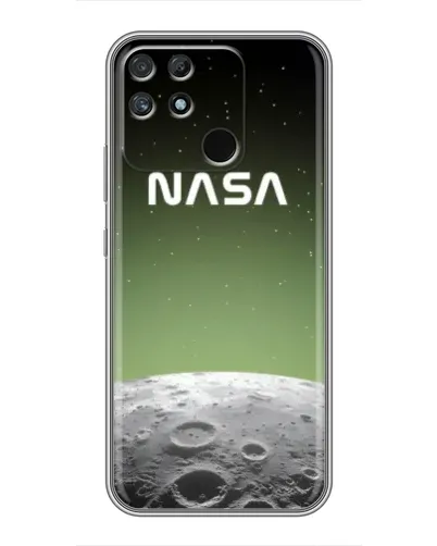 Чехол для Realme NARZO 30A с картинкой «NASA — лунный градиент» Чехол для Realme NARZO 30A с картинкой «NASA — лунный градиент»