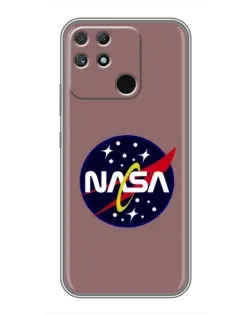 Чехол для Realme NARZO 30A с картинкой «NASA — ретро космос» Чехол для Realme NARZO 30A с картинкой «NASA — ретро космос»