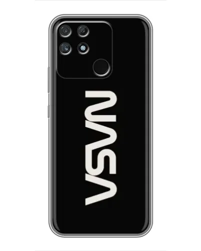 Чехол для Realme NARZO 30A с картинкой «NASA — вертикальный логотип» Чехол для Realme NARZO 30A с картинкой «NASA — вертикальный логотип»