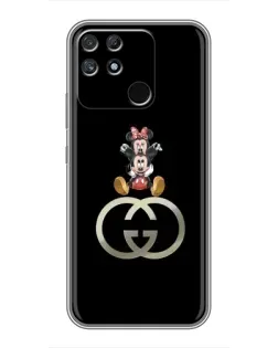 Чехол для Realme NARZO 30A с картинкой «Минни Маус на лого»