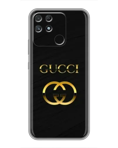 Чехол для Realme NARZO 30A с картинкой «Золотой логотип Gucci»