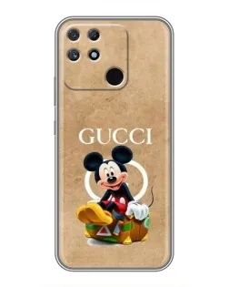 Чехол для Realme NARZO 30A с картинкой «Микки Маус Gucci — крафт»