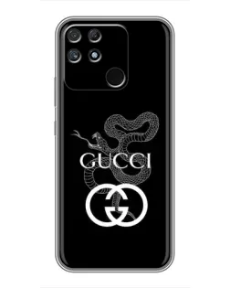 Чехол для Realme NARZO 30A с картинкой «Gucci — серебряная змея»