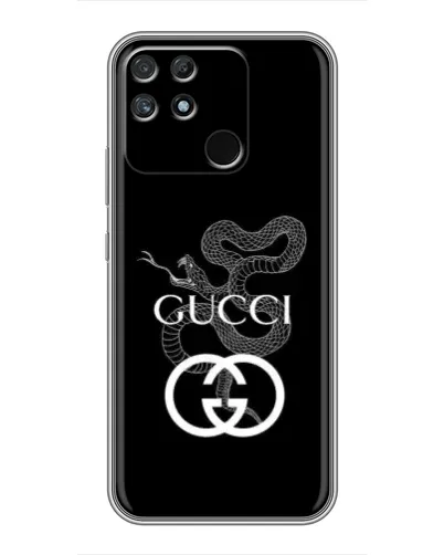 Чехол для Realme NARZO 30A с картинкой «Gucci — серебряная змея»