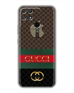 Чехол для Realme NARZO 30A с картинкой «Gucci — брендированный десерт»