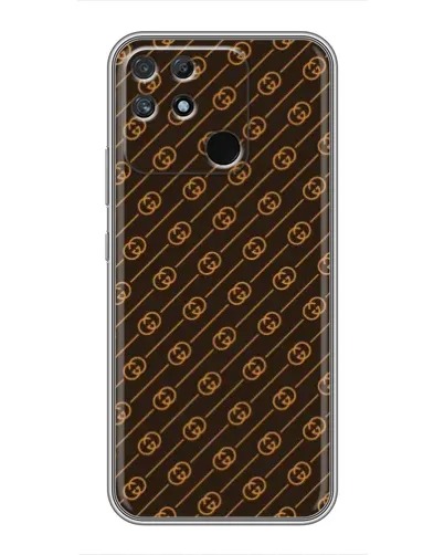 Чехол для Realme NARZO 30A с картинкой «Gucci — золотые диагонали»