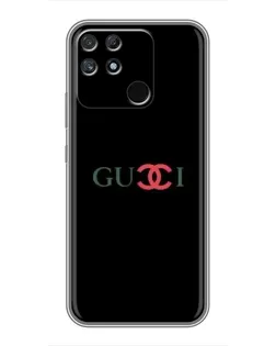 Чехол для Realme NARZO 30A с картинкой «Gucci — красный градиент»