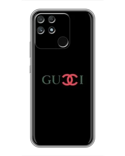 Чехол для Realme NARZO 30A с картинкой «Gucci — красный градиент»