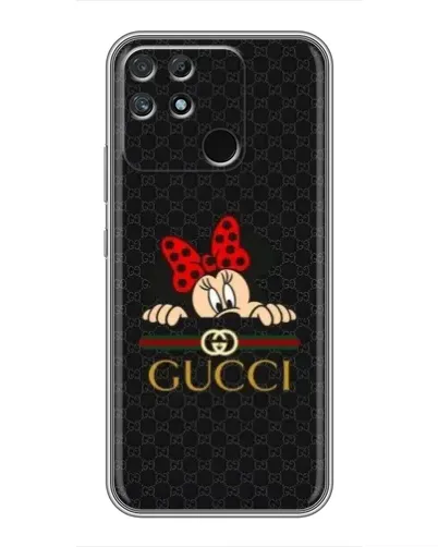 Чехол для Realme NARZO 30A с картинкой «Минни Маус Gucci — черный»