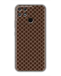 Чехол для Realme NARZO 30A с картинкой «Gucci — шоколадная сетка»