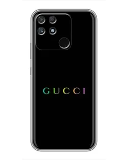 Чехол для Realme NARZO 30A с картинкой «Gucci — неоновый минимализм»