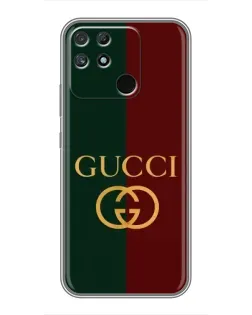 Чехол для Realme NARZO 30A с картинкой «Gucci — темно-зеленый градиент»