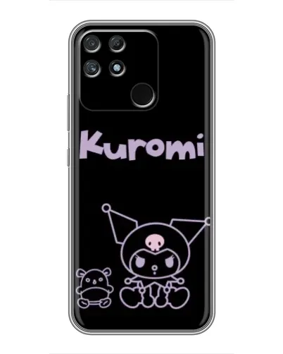 Чехол для Realme NARZO 30A с картинкой «Kuromi — черный минимализм»
