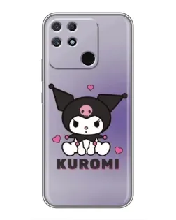 Чехол для Realme NARZO 30A с картинкой «Kuromi — фиолетовый арт»
