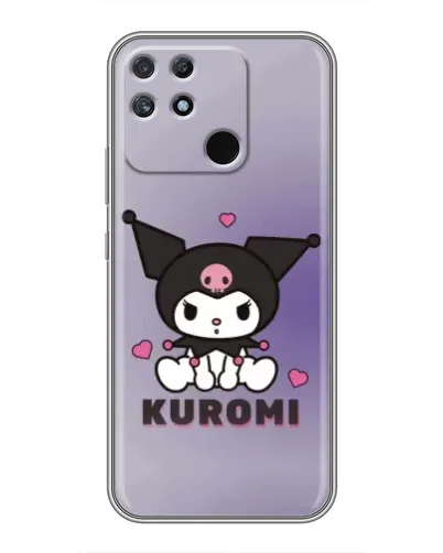 Чехол для Realme NARZO 30A с картинкой «Kuromi — фиолетовый арт»