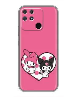 Чехол для Realme NARZO 30A с картинкой «Kuromi и My Melody»