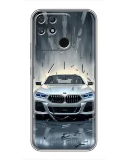 Чехол для Realme NARZO 30A с картинкой «BMW в свете фар»