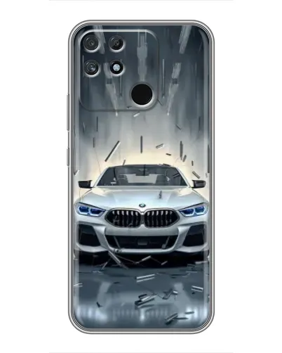Чехол для Realme NARZO 30A с картинкой «BMW в свете фар»
