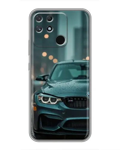 Чехол для Realme NARZO 30A с картинкой «BMW в огнях города»