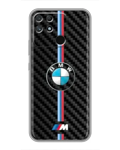 Чехол для Realme NARZO 30A с картинкой «Эмблема BMW и карбон»