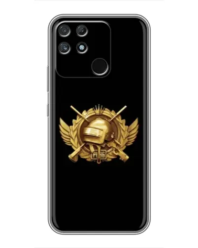 Чехол для Realme NARZO 30A с картинкой «PUBG — оранжевый градиент»