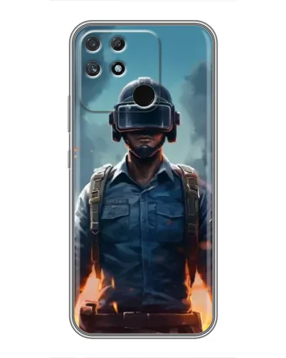 Чехол для Realme NARZO 30A с картинкой «PUBG — реалистичный герой»