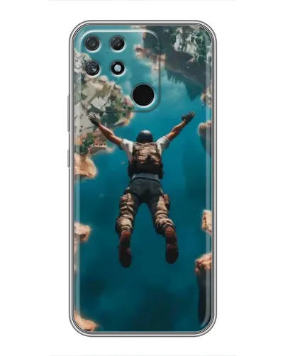 Чехол для Realme NARZO 30A с картинкой «PUBG — свободное падение»