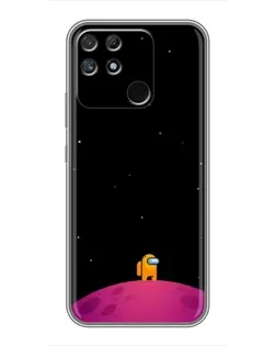 Чехол для Realme NARZO 30A с картинкой «Одинокий герой на планете»