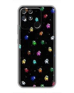 Чехол для Realme NARZO 30A с картинкой «Экипаж Among Us»