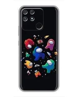 Чехол для Realme NARZO 30A с картинкой «Among Us космос»