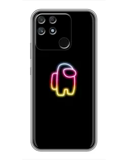 Чехол для Realme NARZO 30A с картинкой «Among Us градиент»