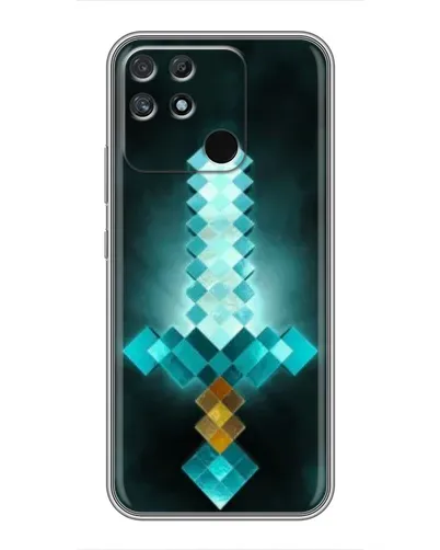Чехол для Realme NARZO 30A с картинкой «Алмазный меч неон» Чехол для Realme NARZO 30A с картинкой «Алмазный меч неон»